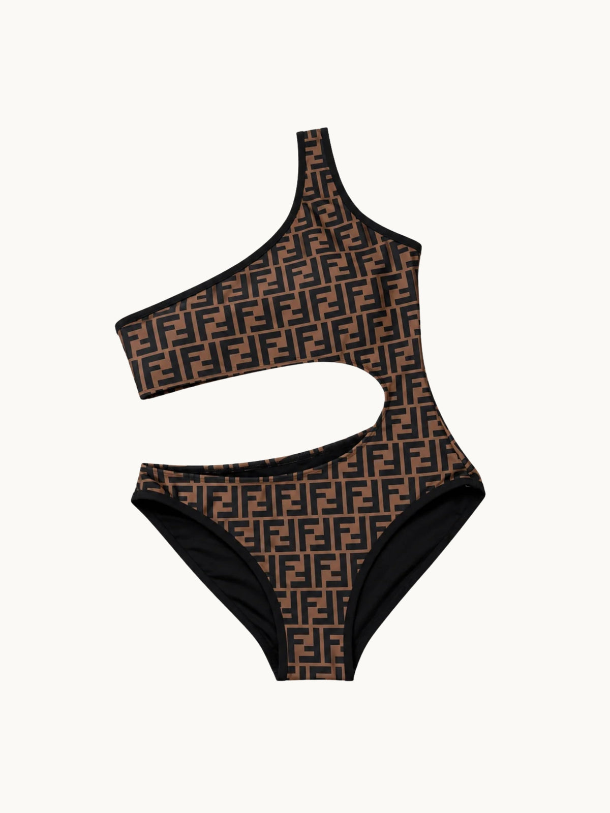 FF BROWN CUT OUT SWIMSUIT
