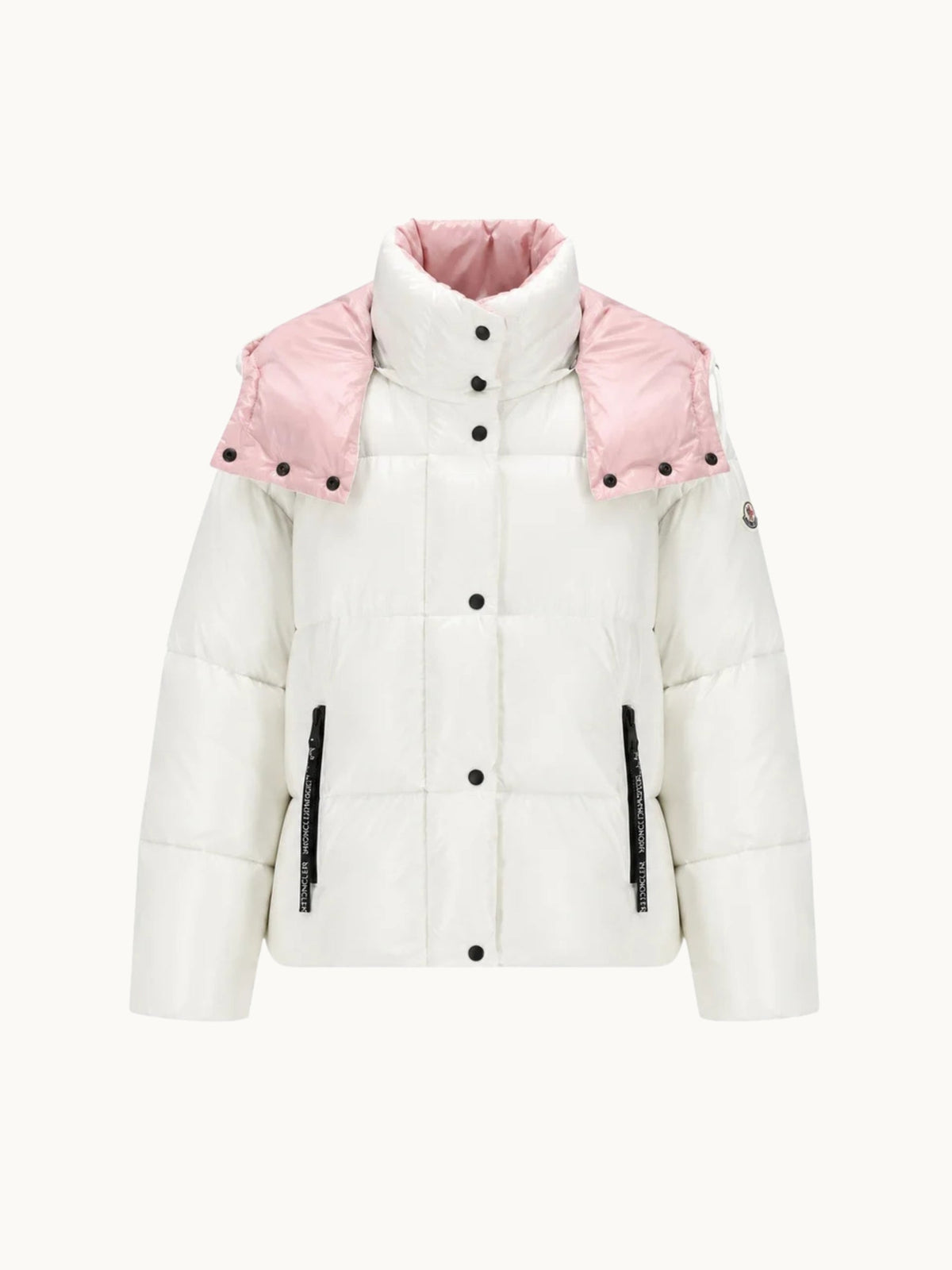white pink coat