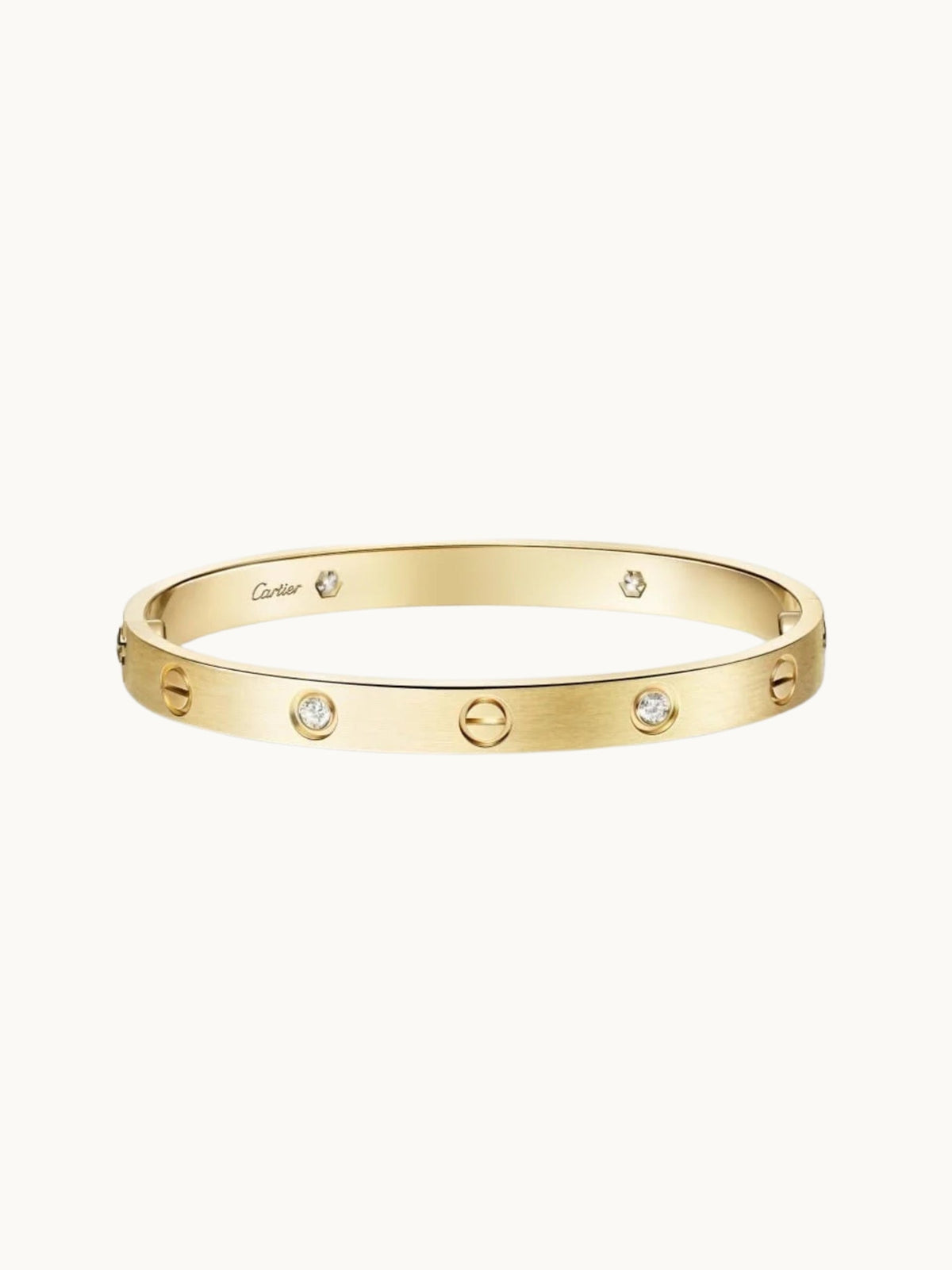 LOVE HALF DIAMOND BANGLE