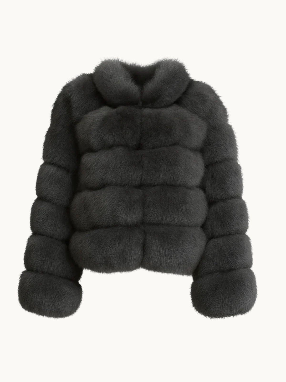 BUBBLE COLAR COAT BLACK