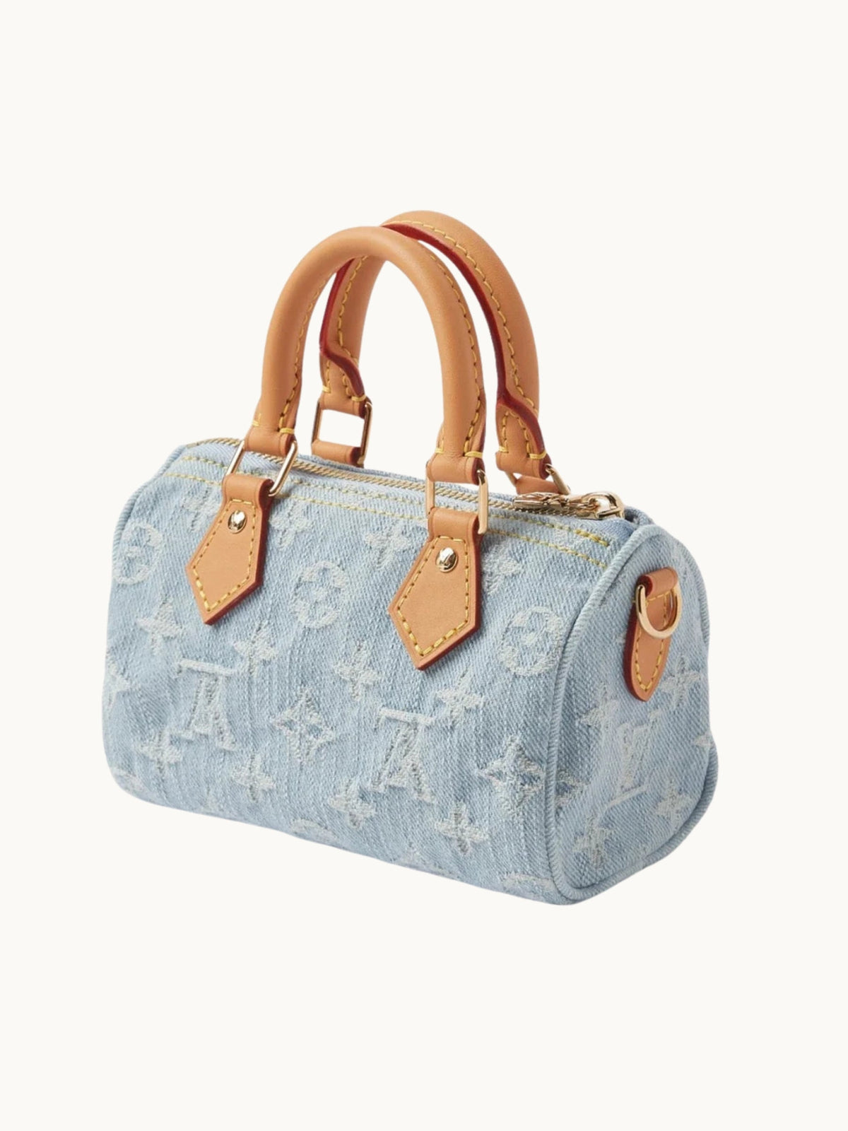 DENIM MINI DUFFLE BAG