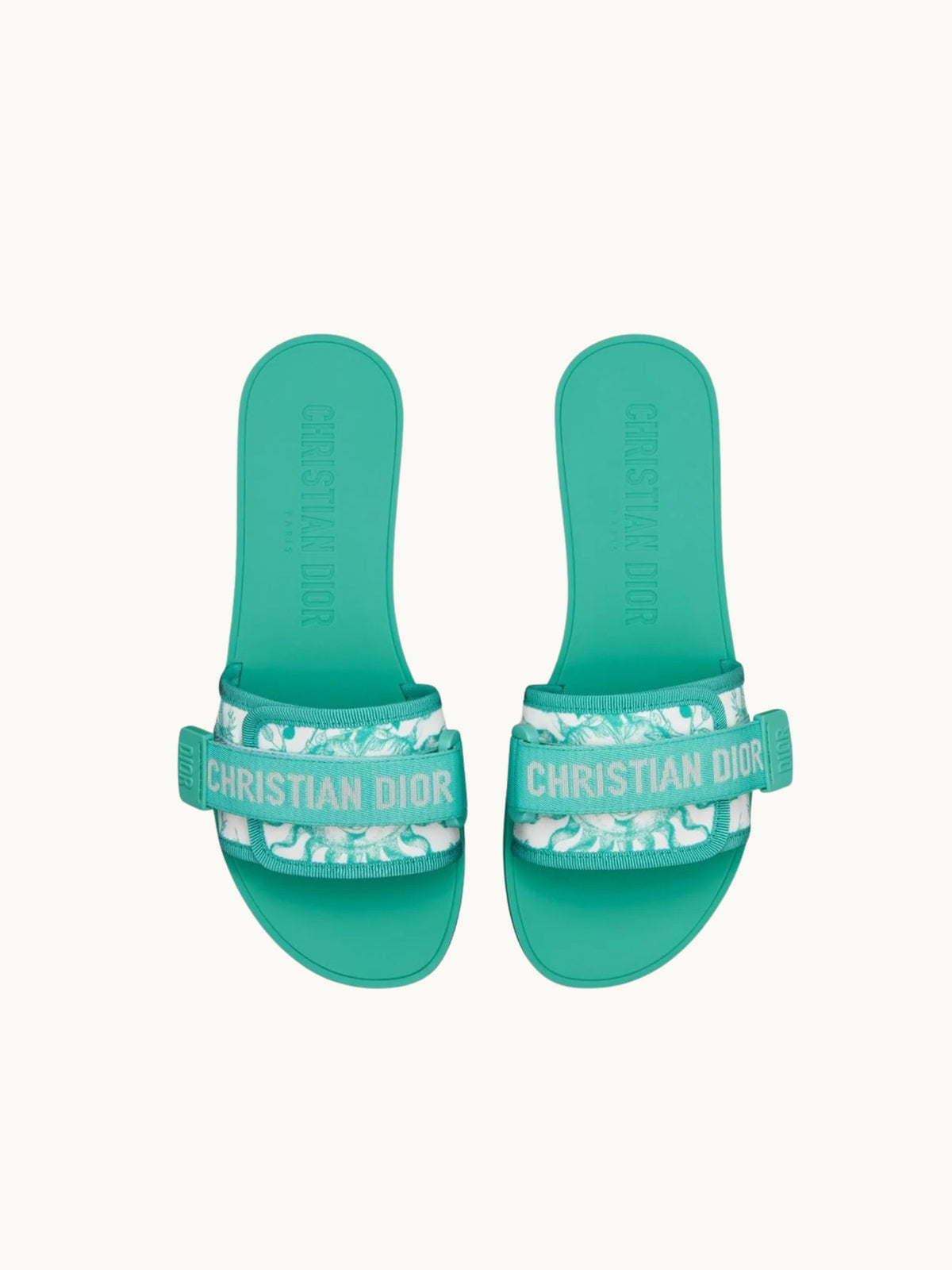 GIGI GREEN STRAP SANDALES