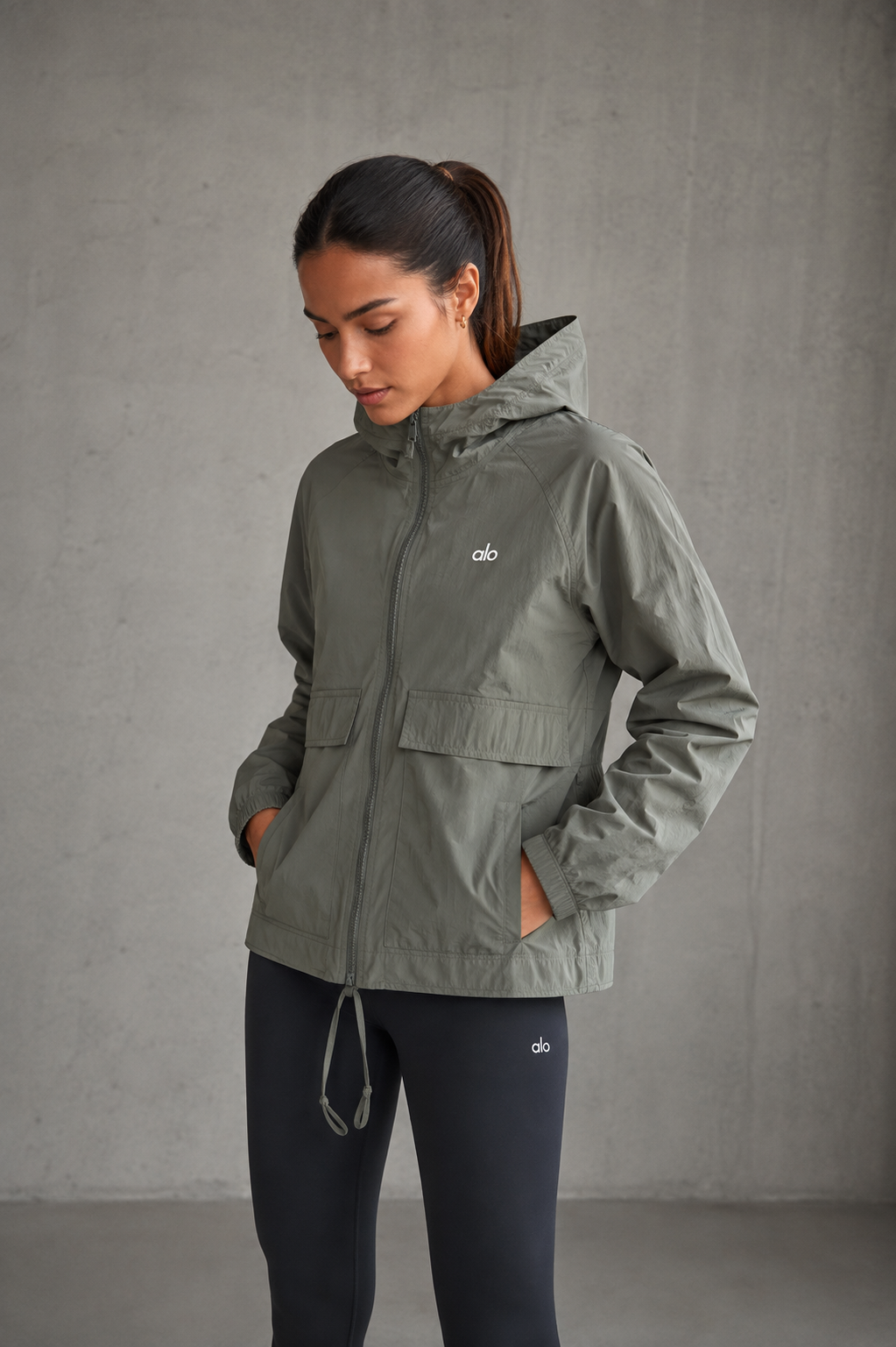 AL windbreaker jacket - beige