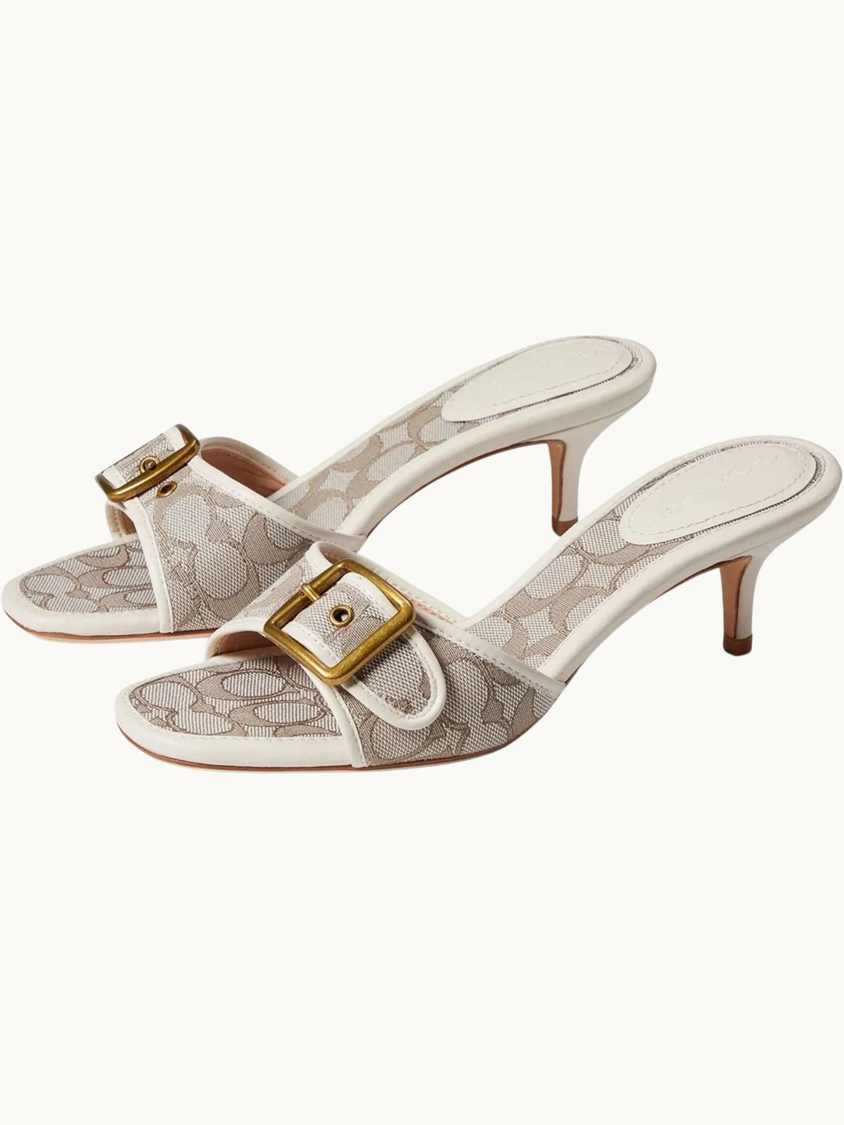 CO BEIGE KITTEN HEELS