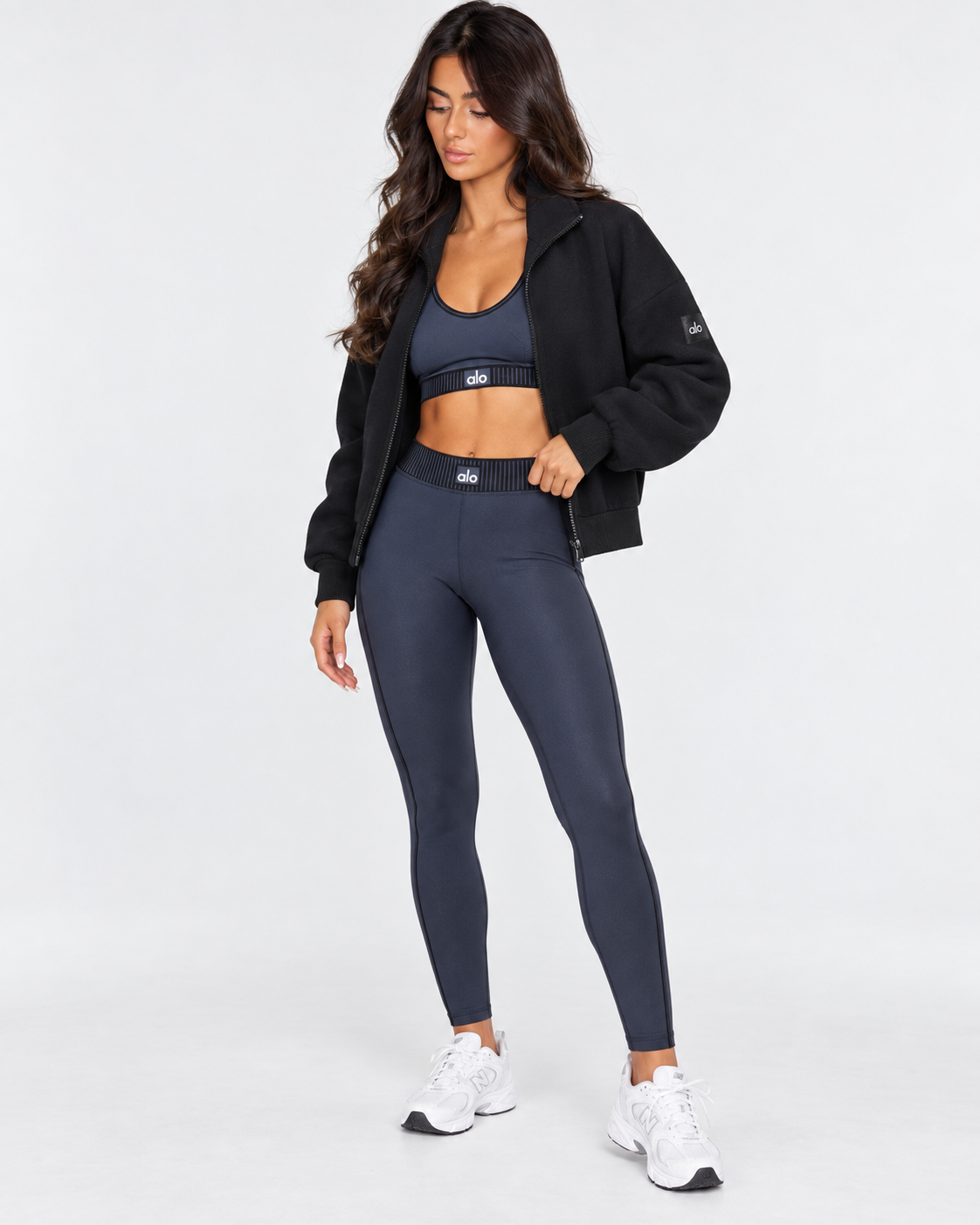 AL shiny set - navy blue