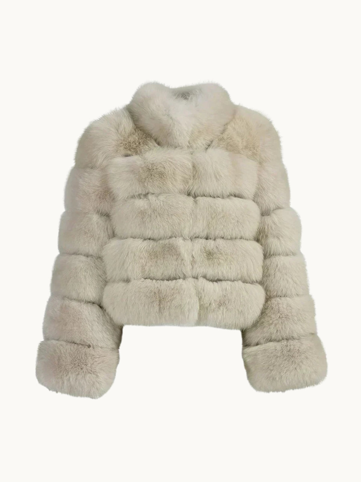BUBBLE COLAR COAT IVORY