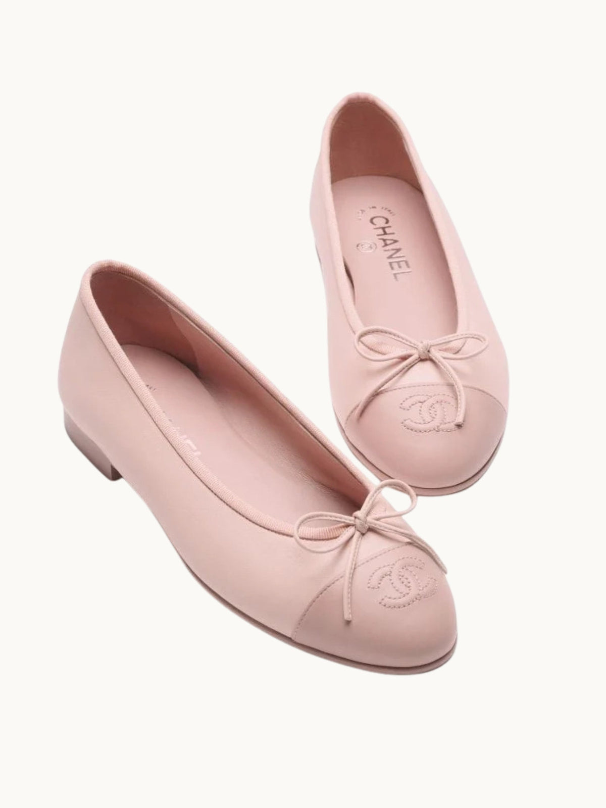 NEL PINK LEATHER BALLERINA’S