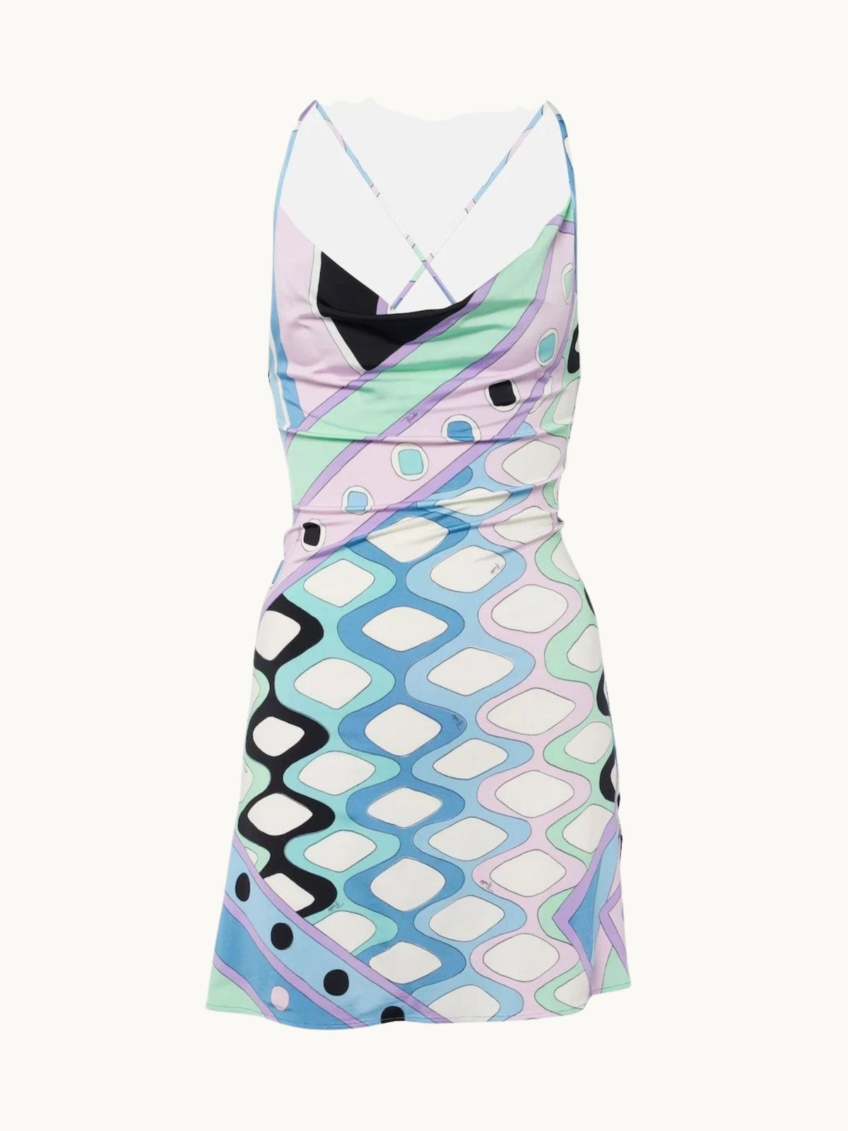 PUC AMILEE BLUE PINK MINT DRESS