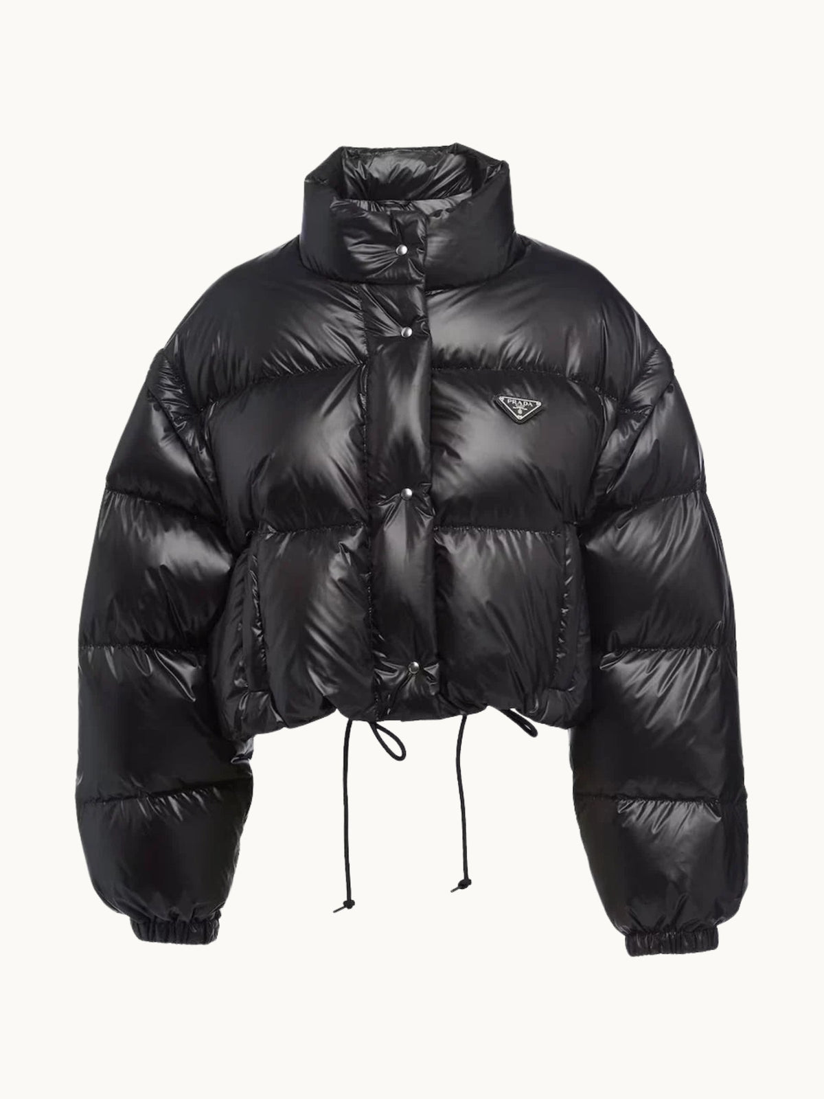 TRIANGLE SHINY JACKET BLACK