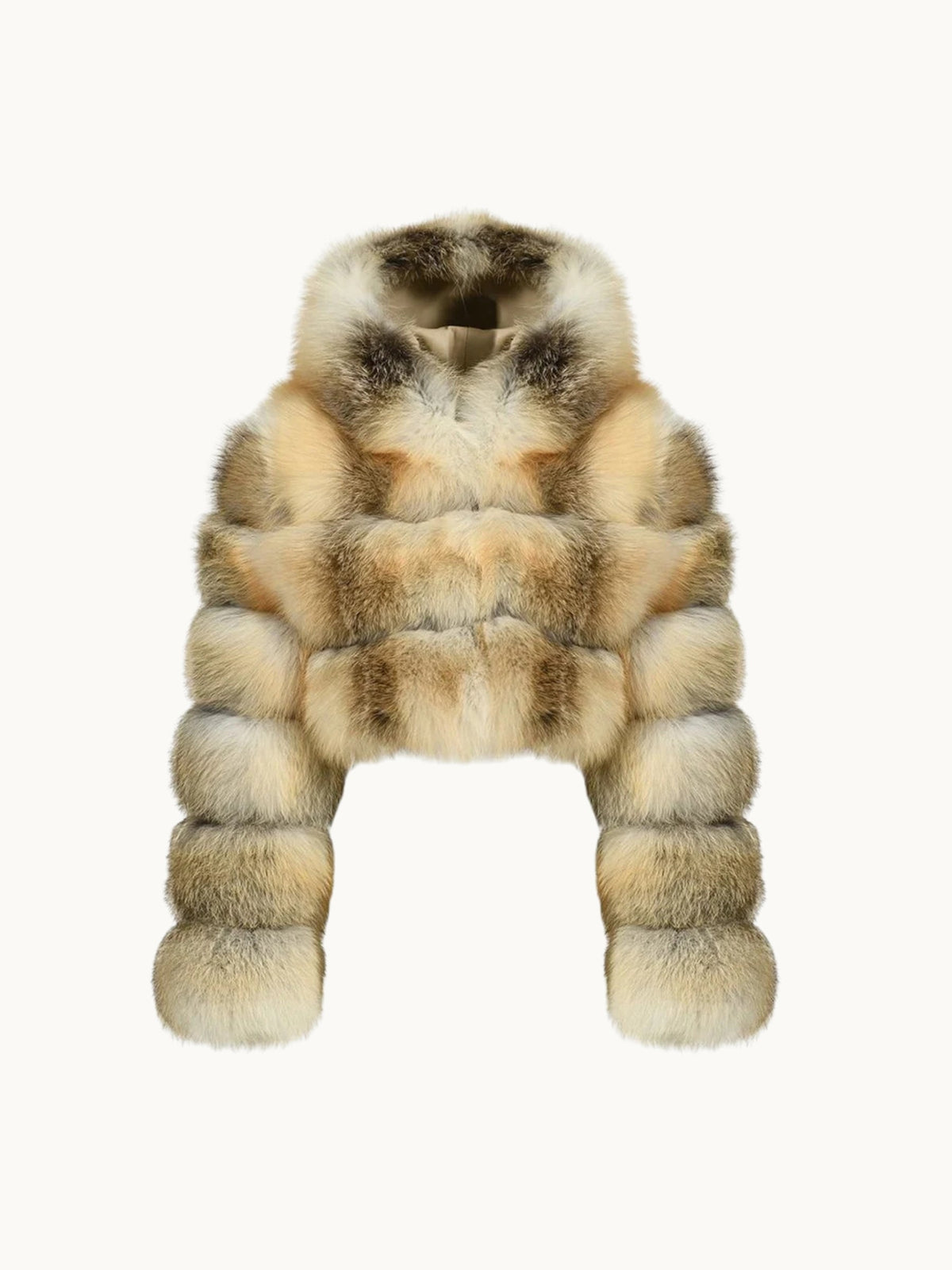 CROPPED HOODED COAT GOLDEN ISLAND
