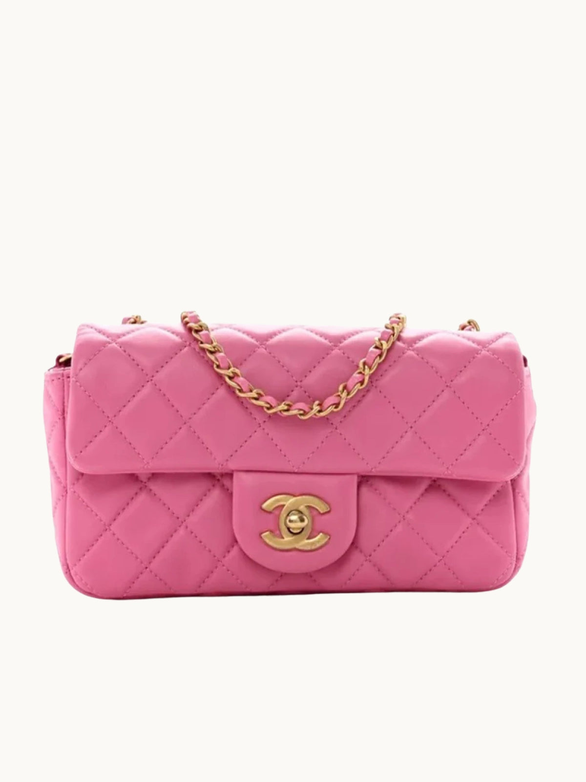 HOT PINK FLAP BAG
