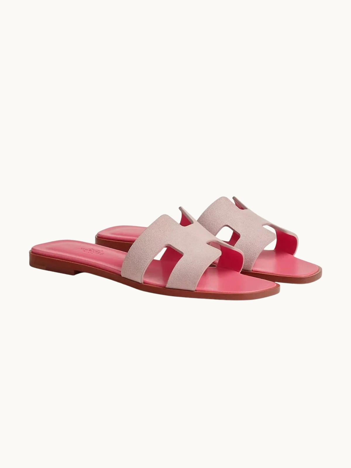 HÈR LIGHT PINK TWO TONE SANDALES