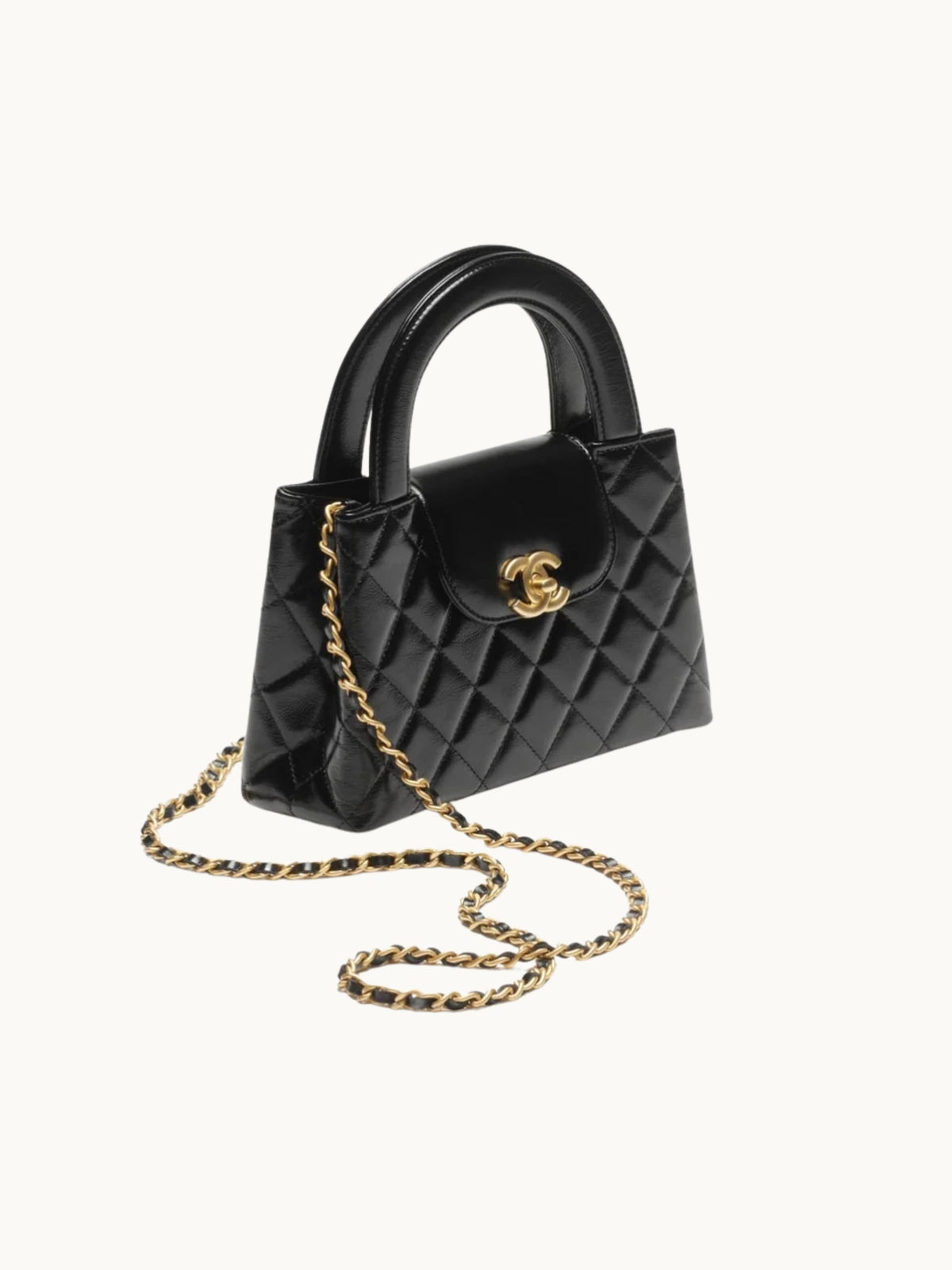 TOP HANDLE BLACK BAG
