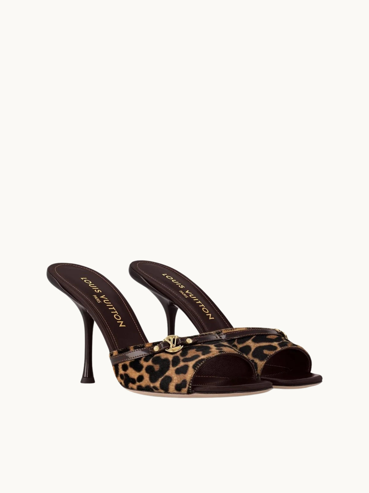 LEOPARD MONOGRAM HEELS