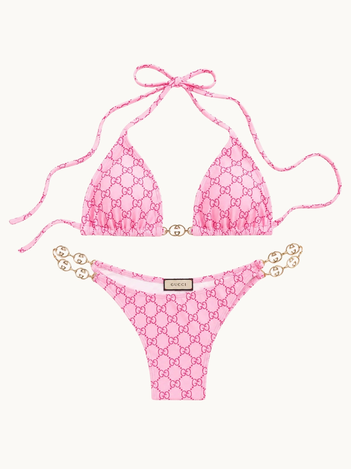 PINK CHAIN BIKINI